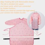 MOTEERLLU Coverall Baby Feeding Bib for Eating,Long Sleeves Bib Attaches to Highchair and Table,Weaning Bibs - Image 2